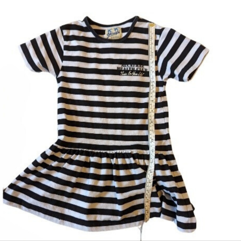 🔖4 for $20 Alcatraz szS (sz6-7) striped dropwaist jersey midi tunic dress GUC